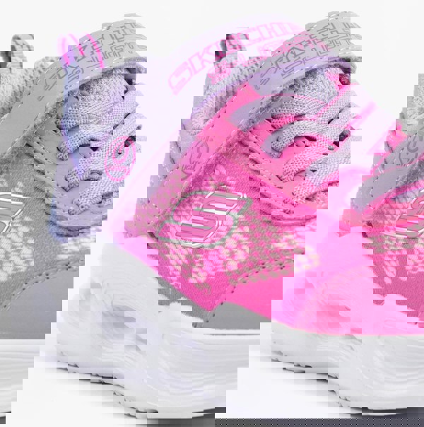 Skechers SKECHERS SOLA GLOW - OMBRE DELUXE Girls Trainers Lavender/Pink