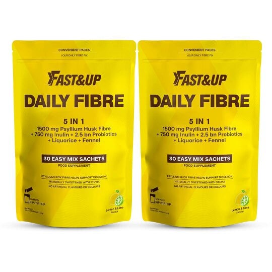 Daily Fibre Supplement 5-in-1 – Digestion & Gut Health Support | Lemon & Lime, Pack of 2
