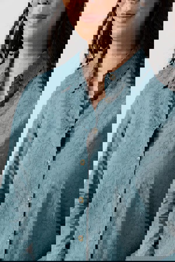 Lily & Me Patsy Textured Jacquard Shirt Sea Mist