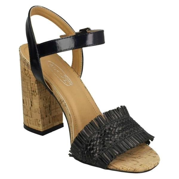 Spot On Ladies Spot On Chunky Heel Sandals