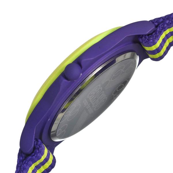 Crayo Carnival Nylon-Band Unisex Watch w/Date - Purple/Lime - CRACR0702