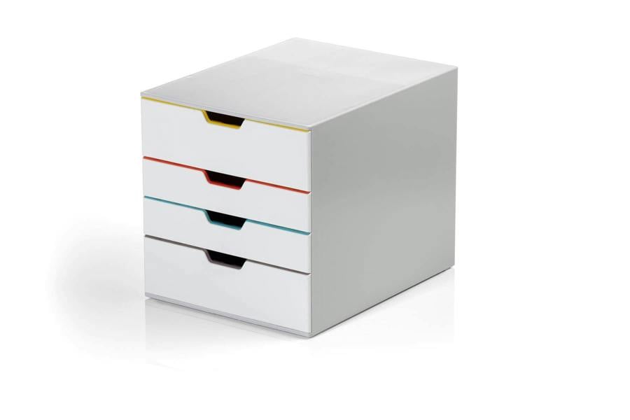 Durable VARICOLOR MIX Desktop Organiser 4 Drawer Colour Coded Storage | A4+