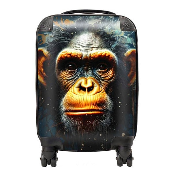 Warren Reed Splashart Realistic Monkey Face Suitcase