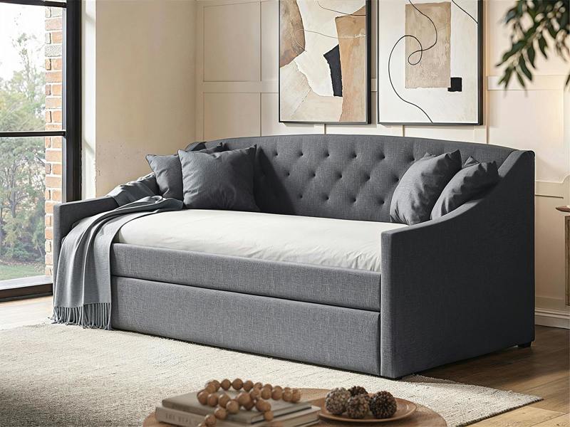 Aurora Grey Daybed with Trundle