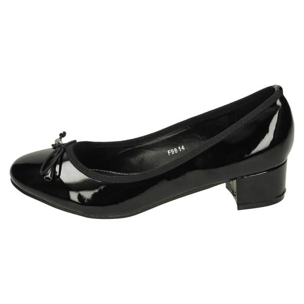 Spot On Ladies Spot On Mid Heel Court Shoes F9814