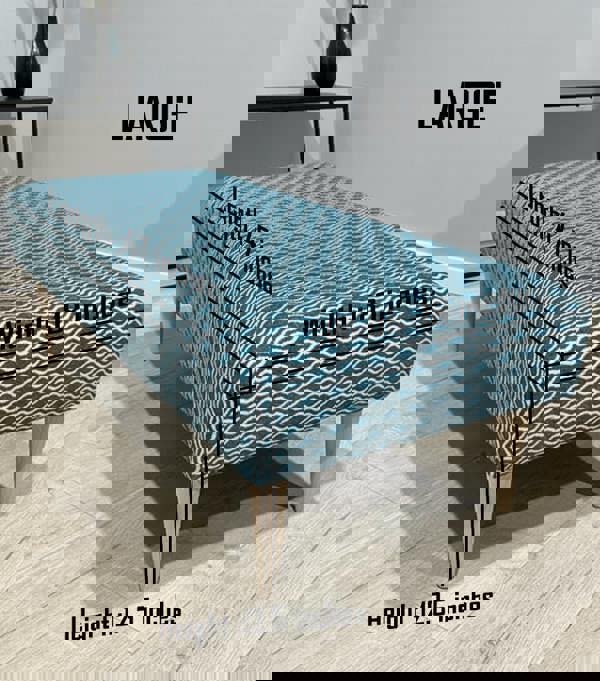 PREMIUM PATTERN FABRIC FOOTSTOOL POUFFE FOOTREST TABLE - ISTOOLS