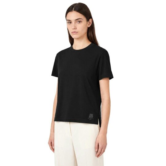By Lanvin Shoulder Logo Black T-Shirt