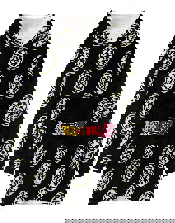 Dragon Ball Z Unisex Kids Black Logo Blanket Hoodie [dis]