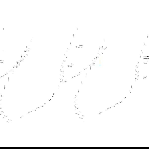 135E1289099 Classic Oval Aquamarine Claw Set Drop Earrings in 9ct Yellow Gold 3