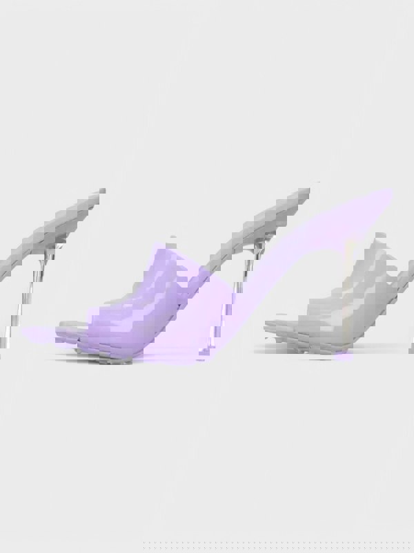 Bottega Veneta Mule Heel Sandal Puddle Sole Wisteria Purple - Supplied FashionBottega Veneta