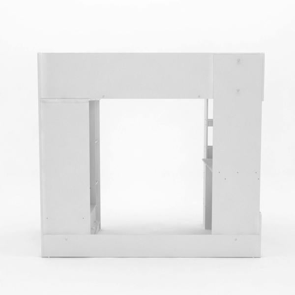 Back/behind view of the high loft sleeper bed.