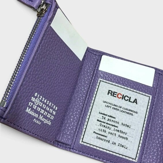 Maison Margiela Four Stiches Bi Fold Wallet Purple Haze
