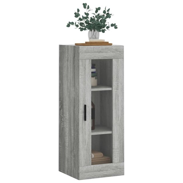 Berkfield Wall Mounted Cabinet Grey Sonoma 34.5x34x90 cm