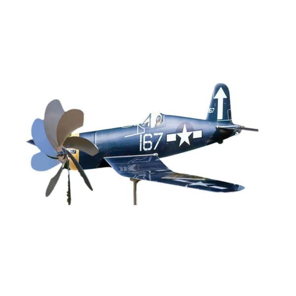 Leaper Airplane-Shaped Garden Windmill Decoration