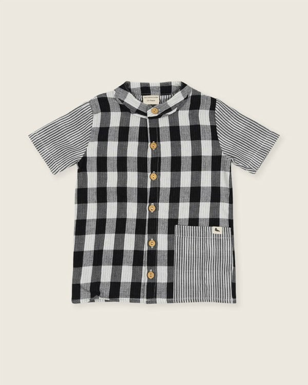 Organic cotton woven kids shirt