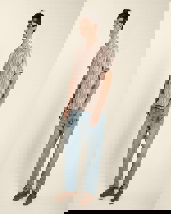 Larsson & Co Textured Stripe Short Sleeve Shirt