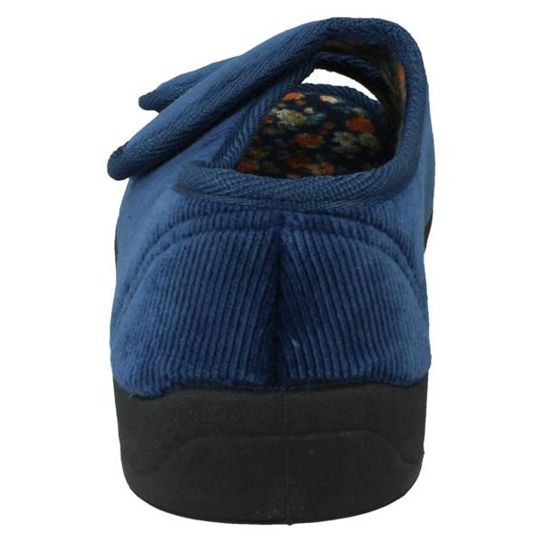 Four Seasons Ladies Four Seasons Floral Lined Slippers Mary