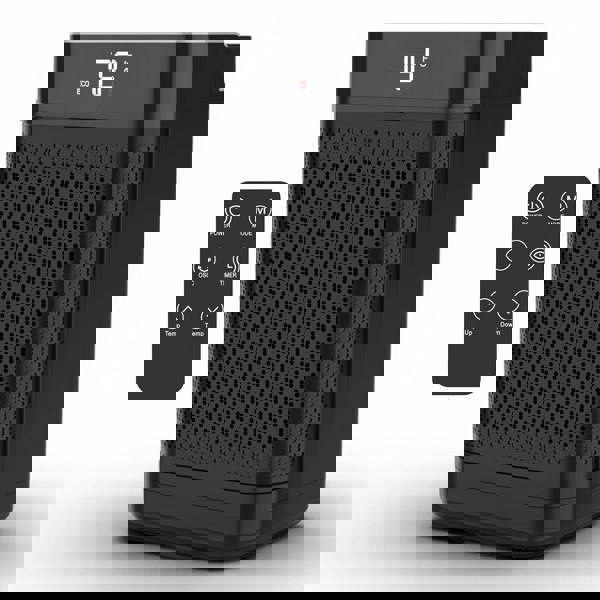 Air Pro Portable Electric Space Heater 10" - Remote Control -  LED Display 1-12HR Timer