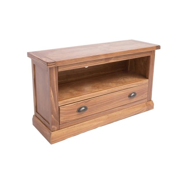Cabinet Bits Tirolo Lacquered 1 Drawer TV Cabinet Brass Cup Handle
