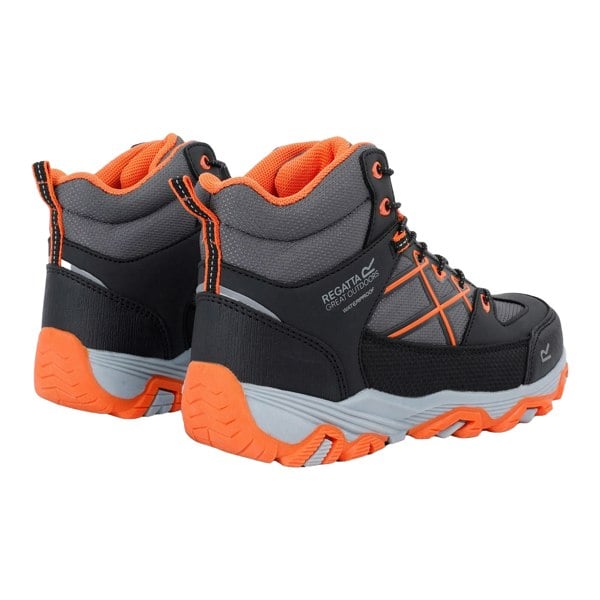 Regatta Childrens/Kids Samaris III Walking Boots - Black/Blaze Orange