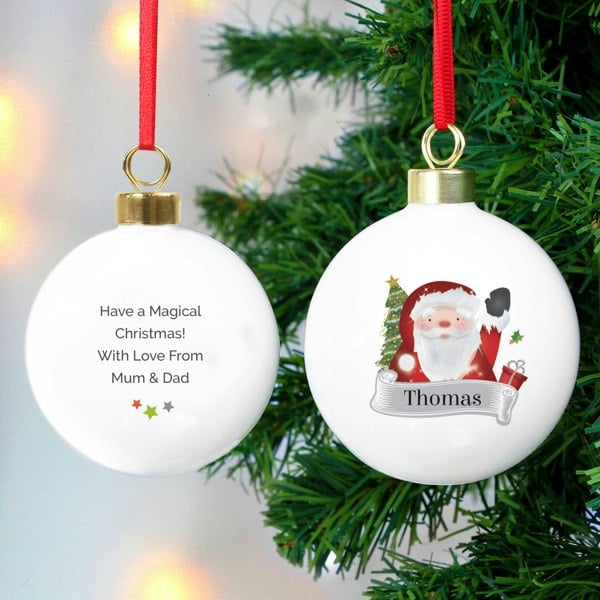 Personalised Memento Company Personalised Santa Claus Bauble