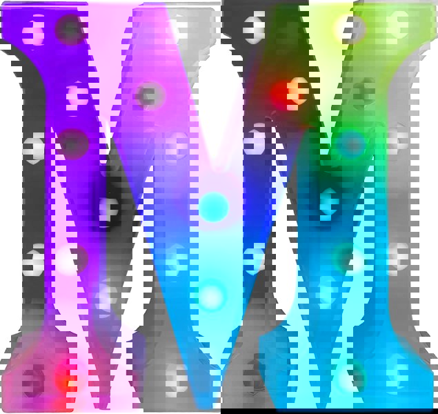 St Helens Battery Operated RGB Letter   With Remote Control Letter M