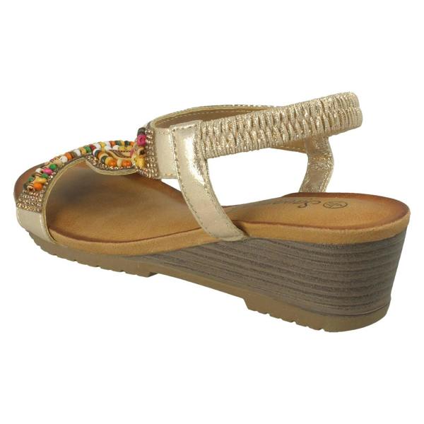 Savannah Ladies Savannah Wedge Heeled Sandals F12125