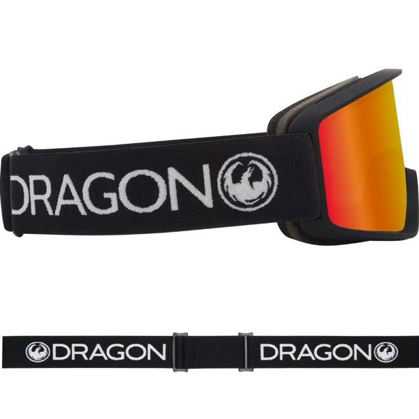 Dragon DXT OTG - Black with Lumalens Red Ionized Lens