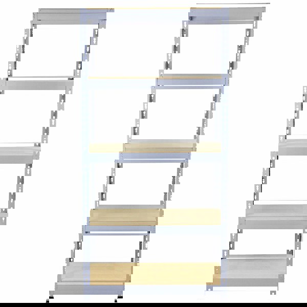Monster Racking 3 x Q-Rax Metal Racking Units 90 x 50 x 180cm Grey