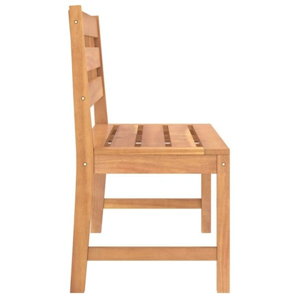 Berkfield Garden Bench 114 cm Solid Teak Wood