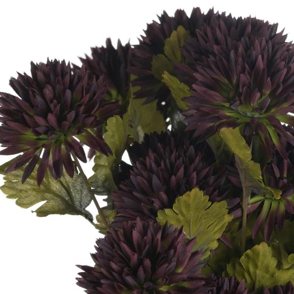 Wyld Haus Set of 3 Artificial Flowers Chocolate Chrysanthemum Stems