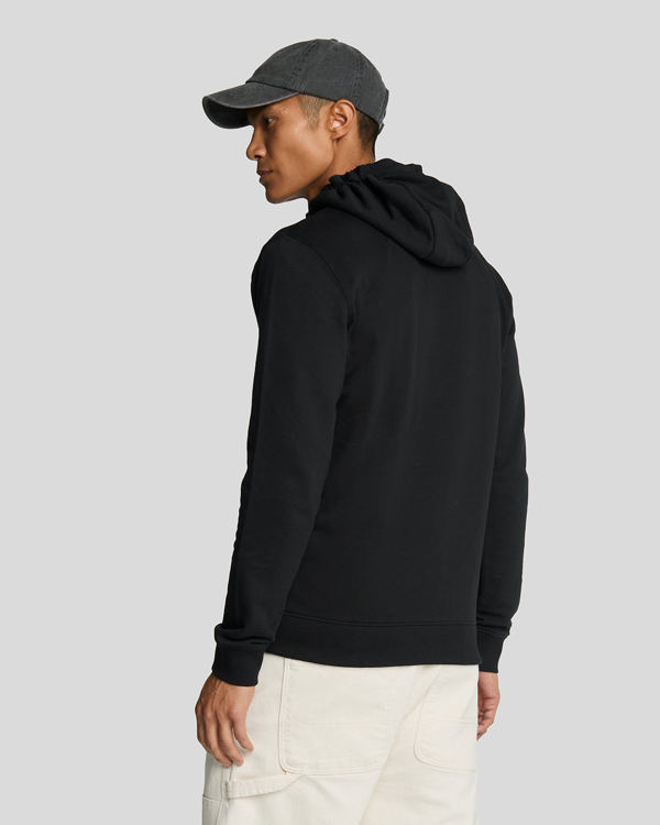 Lyle & Scott Zip Through Hoodie - Jet Black