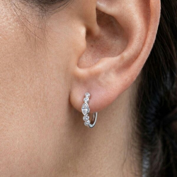 Uchi & Soto Enso Stone Huggie Hoop Earrings