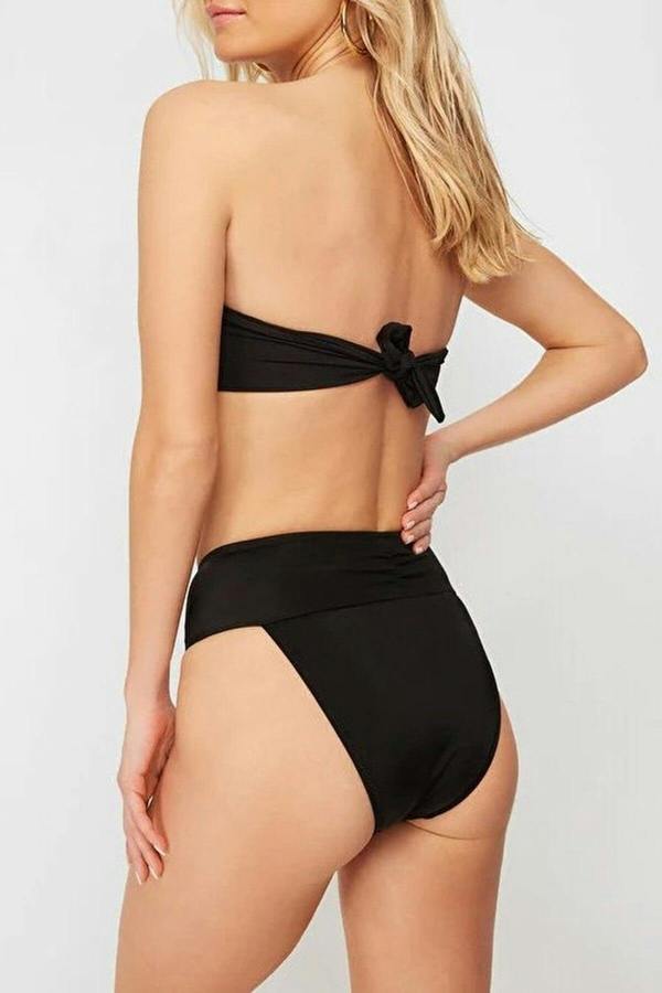 WOVCOR Regular High-Waisted Bikini Bottom with Accessories
