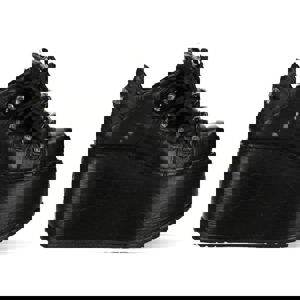 New Rock M-120N-C96 Black Leather Platform Ankle Boots