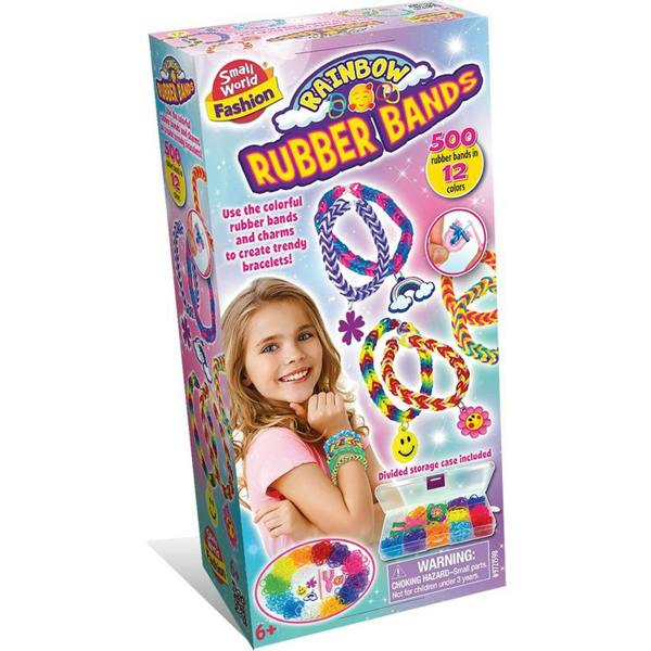 Small World Toys Rainbow Rubber Bands Kit - Pink