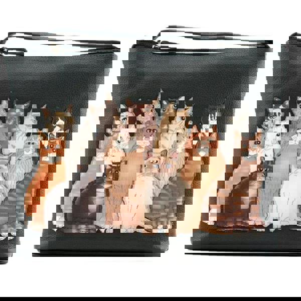 Mala Leather Meowfia Cats Midi Crossbody LeatherBag