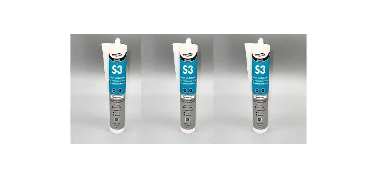 Bond It S3 Bathroom Sanitary Premium Grade Silicone Translucent 310ml