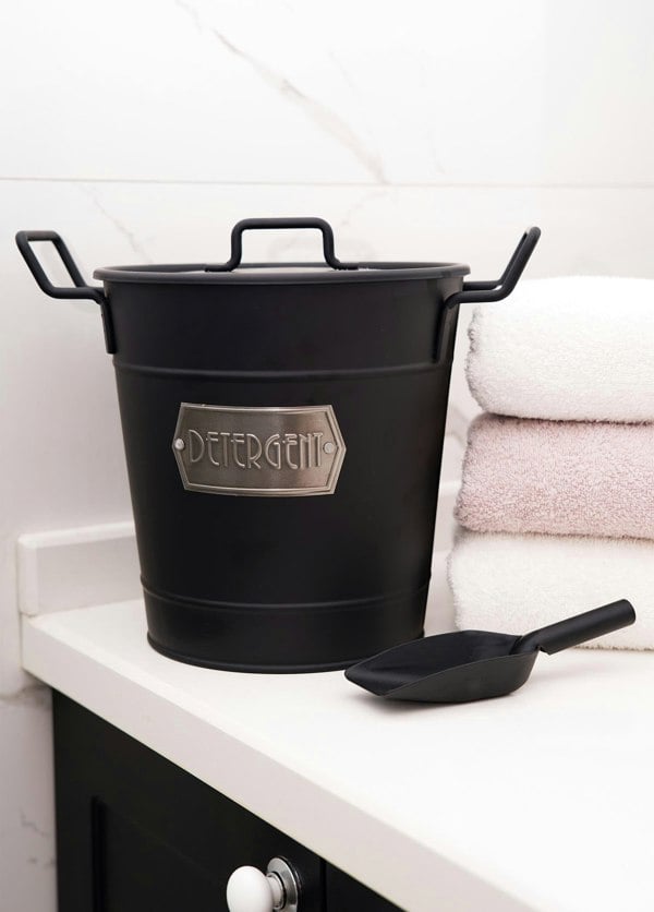 Rozi Black Detergent Storage Bin