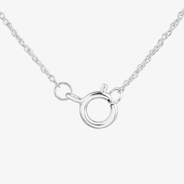 T. H. Baker 9ct White Gold Certified 1.00ct Lab Grown Diamond Heart Pendant Necklace LGP45515-100 (WG)