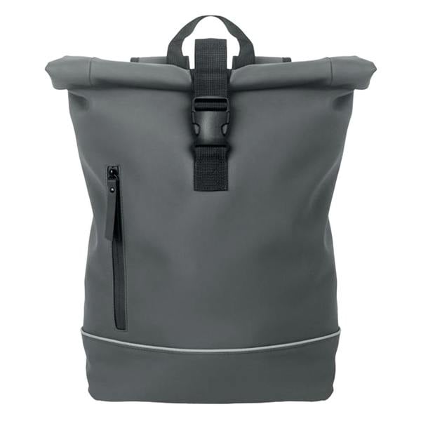 MidOcean Laptosa Roll Top PU Laptop Backpack - Stone Grey - 