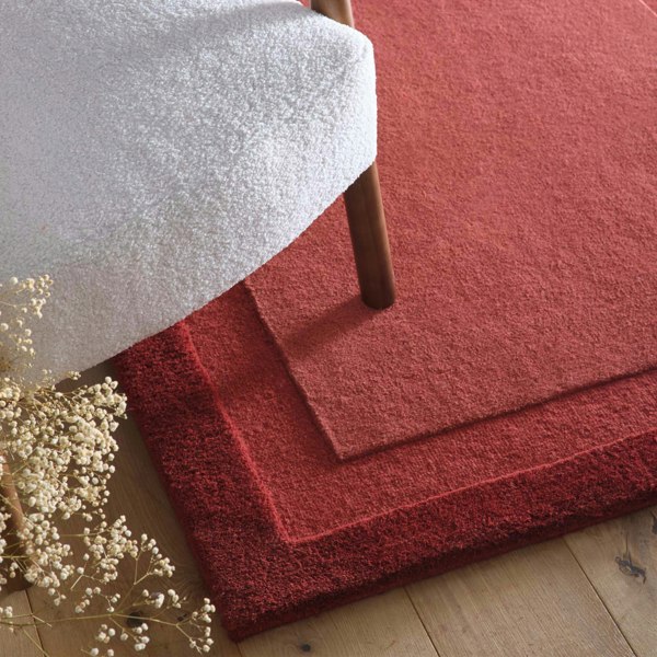 Origins Stacked Border Wine Red