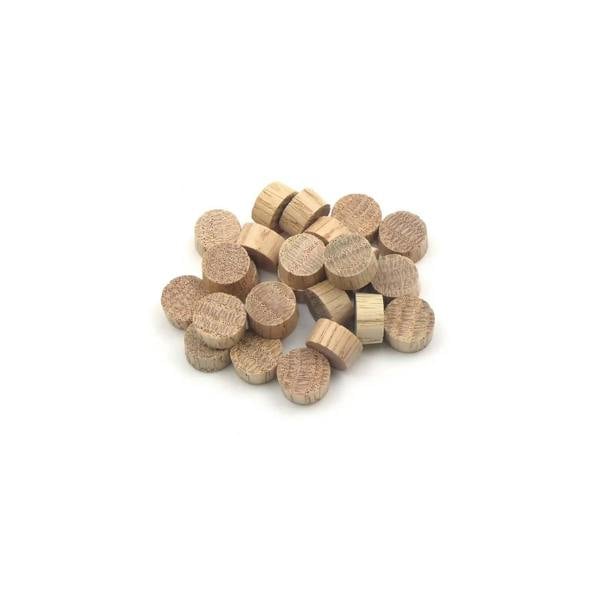 12mm Oak Flat Head End Grain Plug