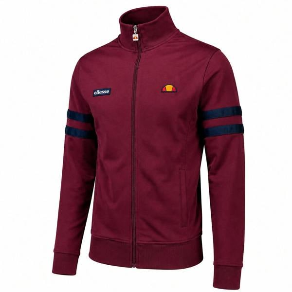 Ellesse Roma Track Top Jacket Burgundy/Navy