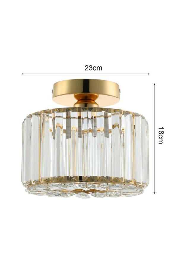 Living and Home Crystal Mount Ceiling Light