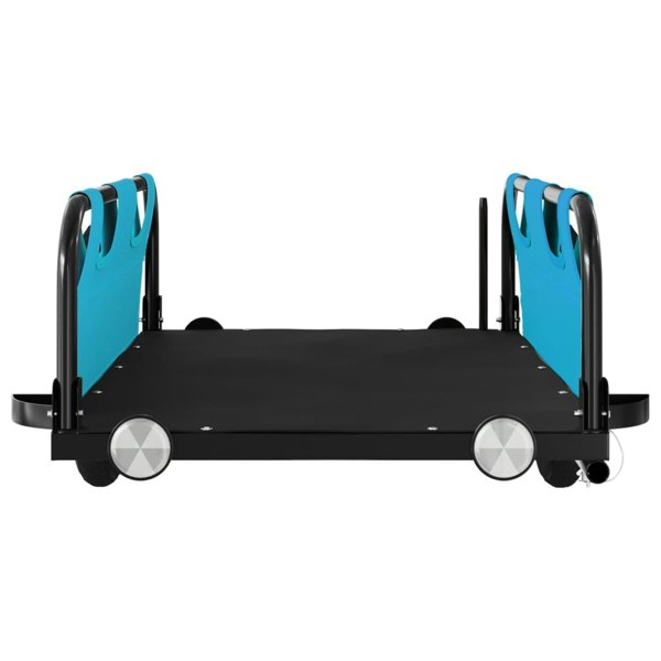 Berkfield Cargo Bike Trailer Blue Oxford Fabric and Iron