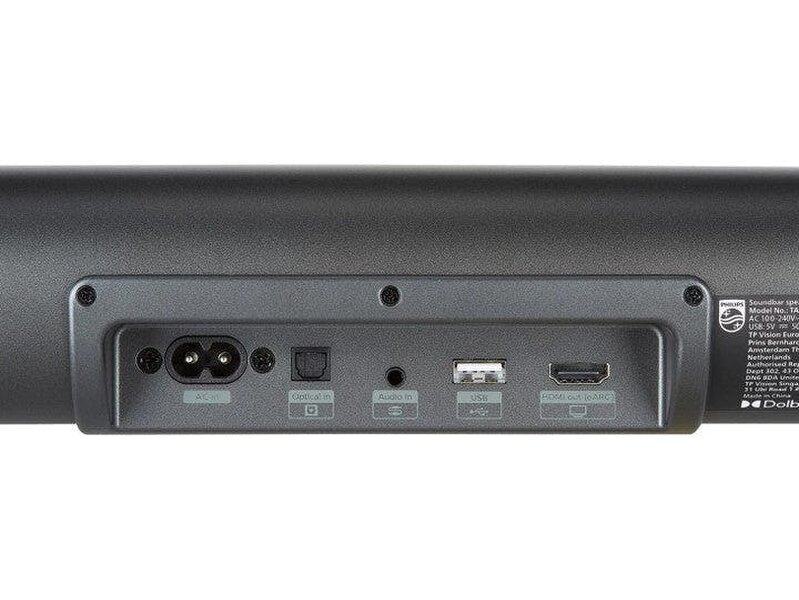 Philips TAB6100 Ultra Compact Immersive Audio Bluetooth Soundbar - Free Gift RRP £20!