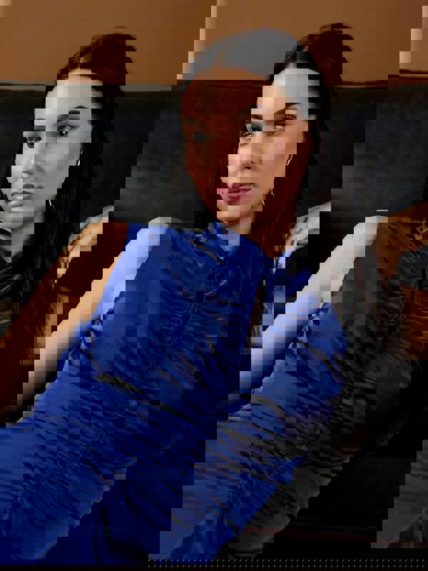 GWD Verity Satin Cobalt Maxi Dress