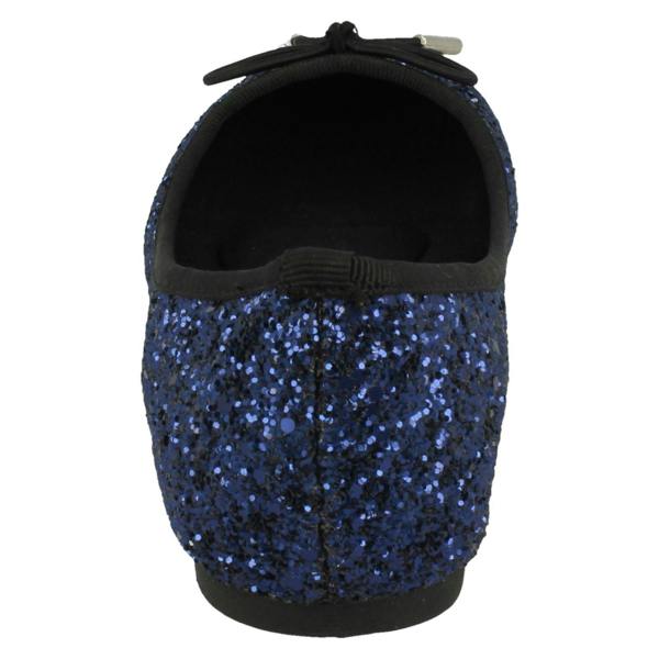 Anne Michelle Ladies Anne Michelle Glittery Ballerina Shoes