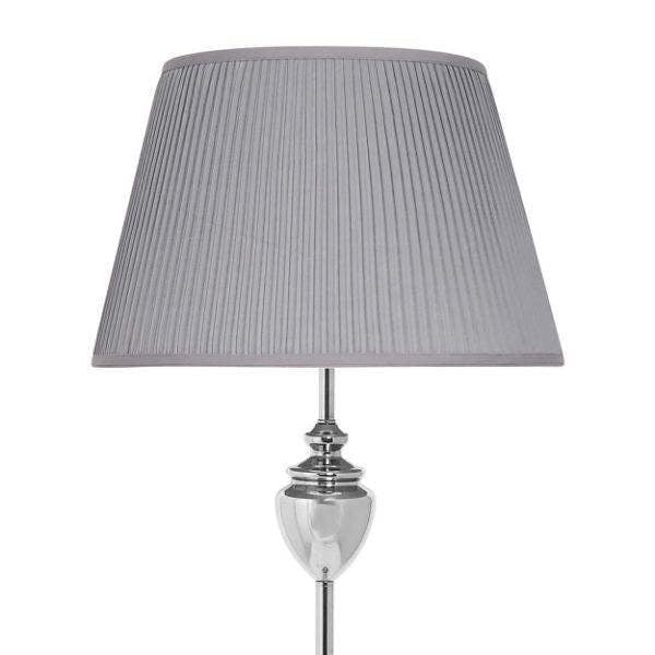 Giona Polished Chrome & Grey Floor Lamp